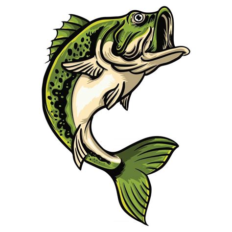 bass fish vector art|703 free bass fish vector art .